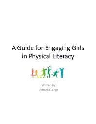 A Guide for Engaging Girls in Physical Literacy