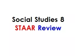 Social Studies 8  STAAR