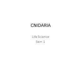 CNIDARIA  Life Science Sem