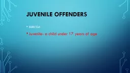 JUVENILE OFFENDERS SS8CG6