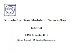 Basic concepts and demo in service portal (search KB articles)