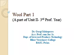 Wool Part 1  (A part of Unit