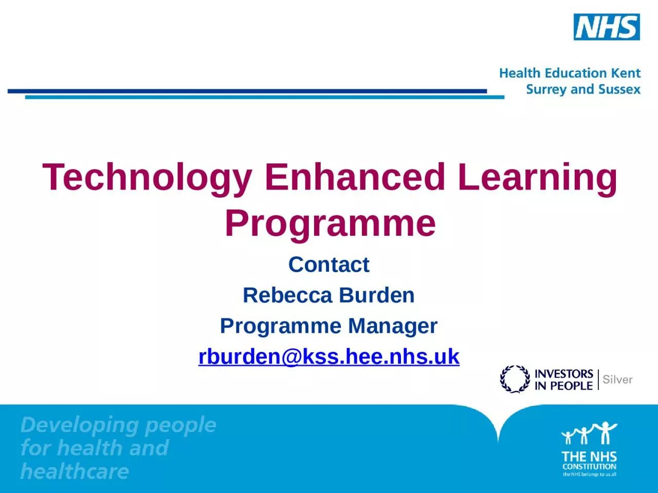 PPT-Technology Enhanced Learning Programme