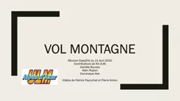 VOL MONTAGNE Réunion Easy2Fly du 21 Avril 2020