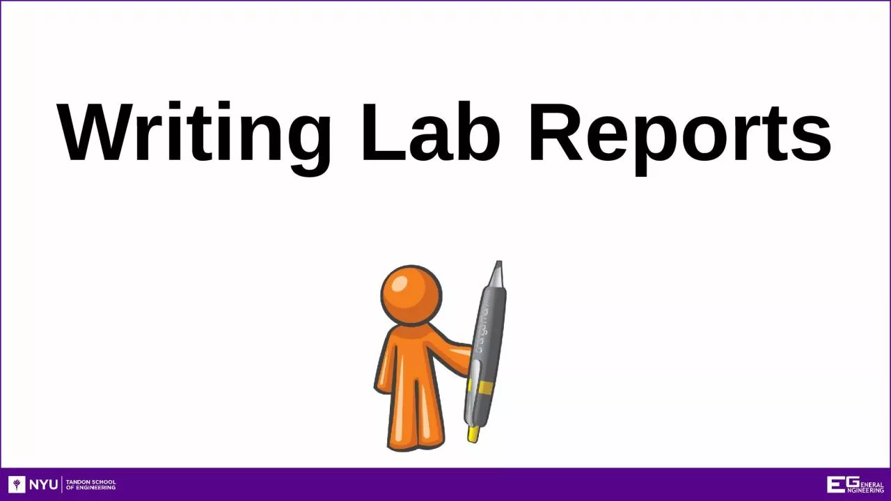 PPT-Writing Lab Reports Writing Lab Reports