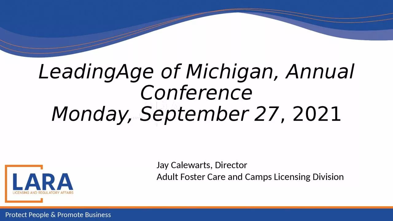 LeadingAge of Michigan, Annual Conference