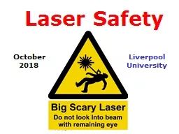 Laser Safety October 2018