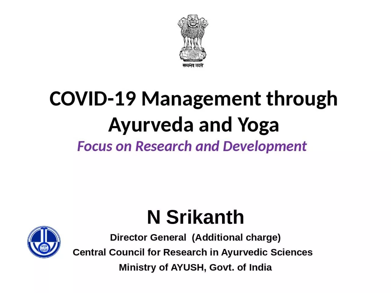 COVID-19 Management through Ayurveda and Yoga