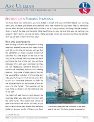EADSAILMost cruising headsails are designed as furling headsails and w