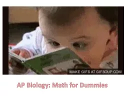 AP Biology: Math for Dummies