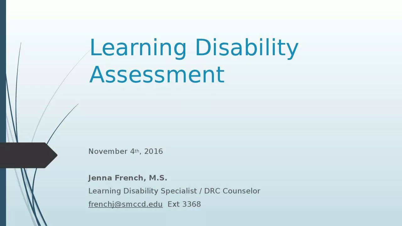 Learning Disability Assessment
