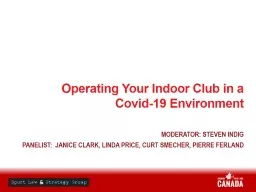 Operating Your Indoor Club in a Covid-19 Environment