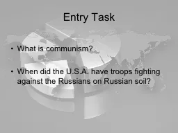 Entry Task What is communism?