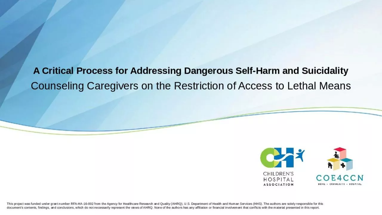A Critical Process for Addressing Dangerous Self-Harm and Suicidality