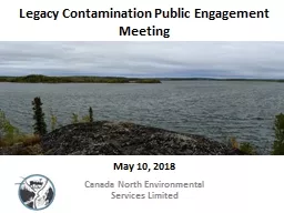 Legacy Contamination Public Engagement Meeting