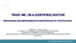 TRUST ME, I’M A (CERTIFIED) DOCTOR