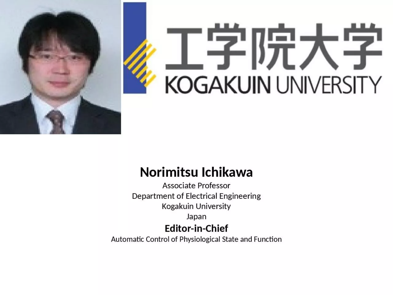 Norimitsu Ichikawa Associate Professor