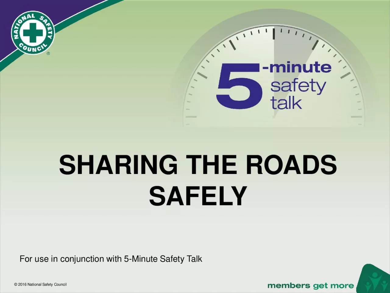 SHARING THE ROADS SAFELY