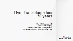 Liver Transplantation: 50 years