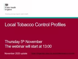 Local Tobacco Control Profiles