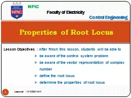 Properties of Root Locus