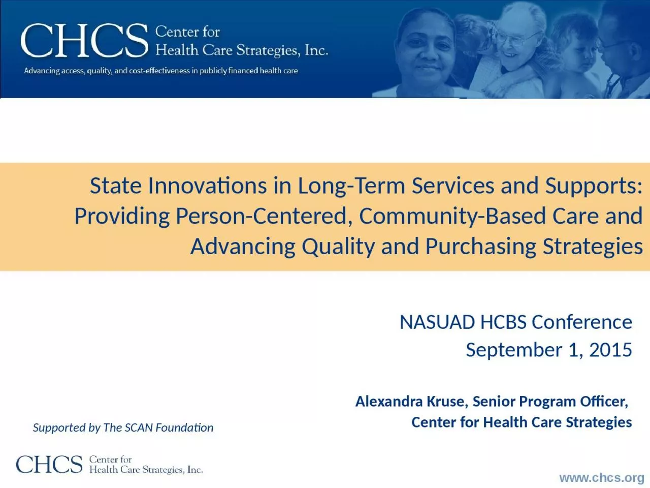 NASUAD HCBS Conference September 1, 2015