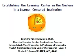 Establishing  the Learning Center