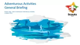 Adventurous Activities General Briefing