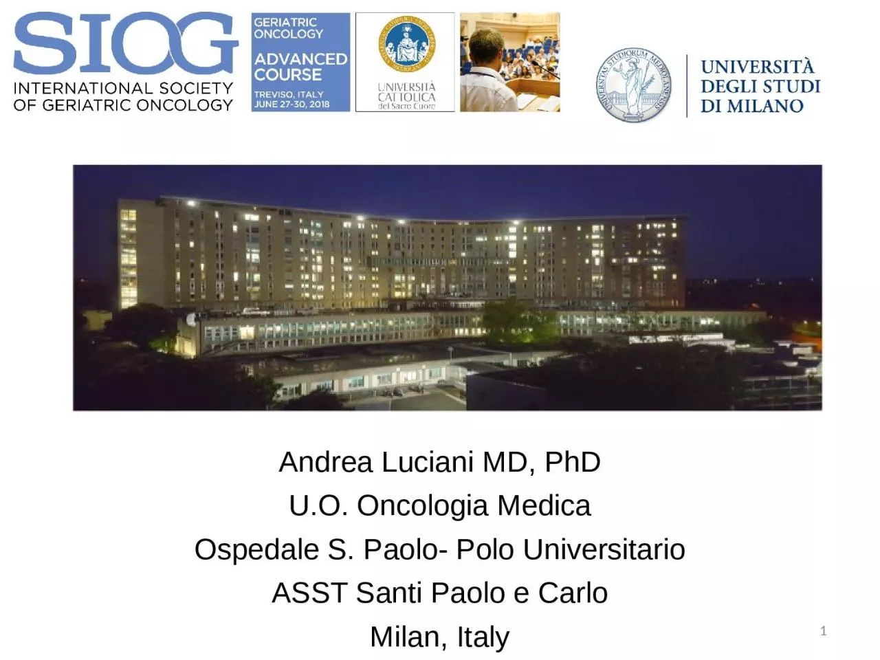 1 Andrea Luciani MD,  PhD