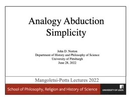 Analogy Abduction Simplicity