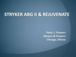 STRYKER   ABG II & REJUVENATE