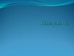 Ecosystems Starter:  Key definitions