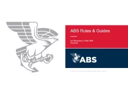 ABS Rules & Guides Joe Rousseau|
