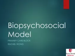 Biopsychosocial  Model Primary Care Block