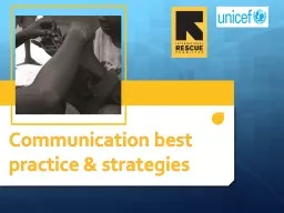 Communication best practice &