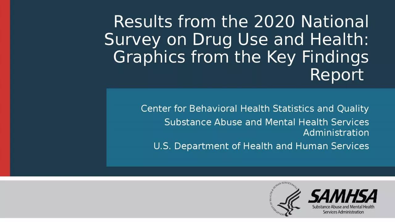 Results from the 2020 National Survey on Drug Use and Health: Graphics from the Key Findings