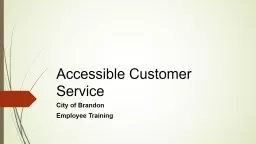 Accessible Customer Service