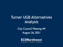 Turner UGB Alternatives Analysis