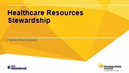 Healthcare Resources Stewardship