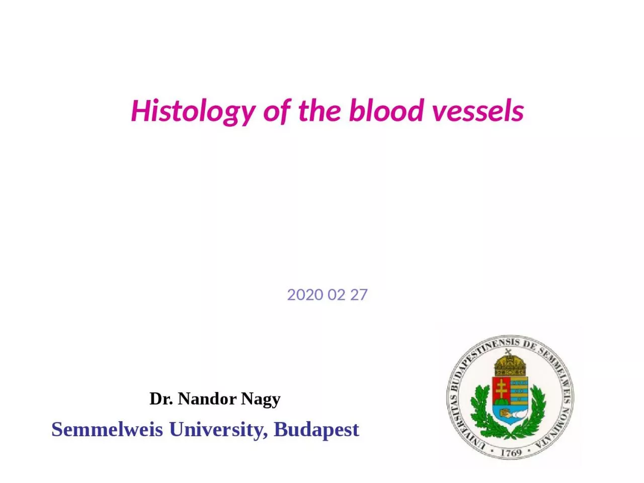 Histology  of  the   blood