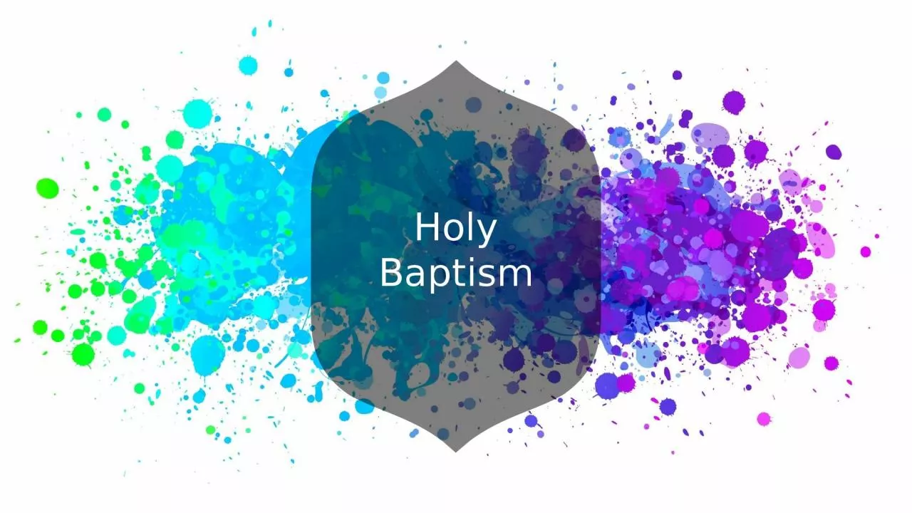 Holy Baptism Baptism verses