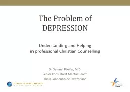 The Problem of  DEPRESSION