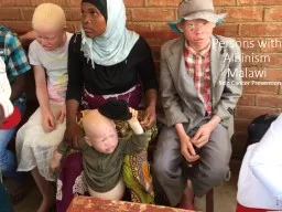 Persons with Albinism Malawi