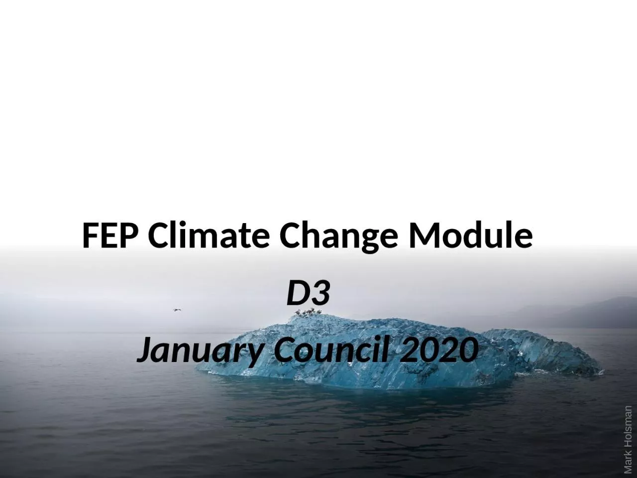 FEP Climate Change Module