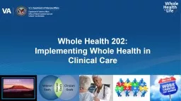 Whole Health 202: Implementing Whole Health in Clinical Care