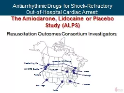 Antiarrhythmic Drugs for Shock-Refractory