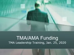 TMA/AMA Funding TMA Leadership Training, Jan. 25, 2020