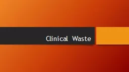 Clinical Waste Regulation