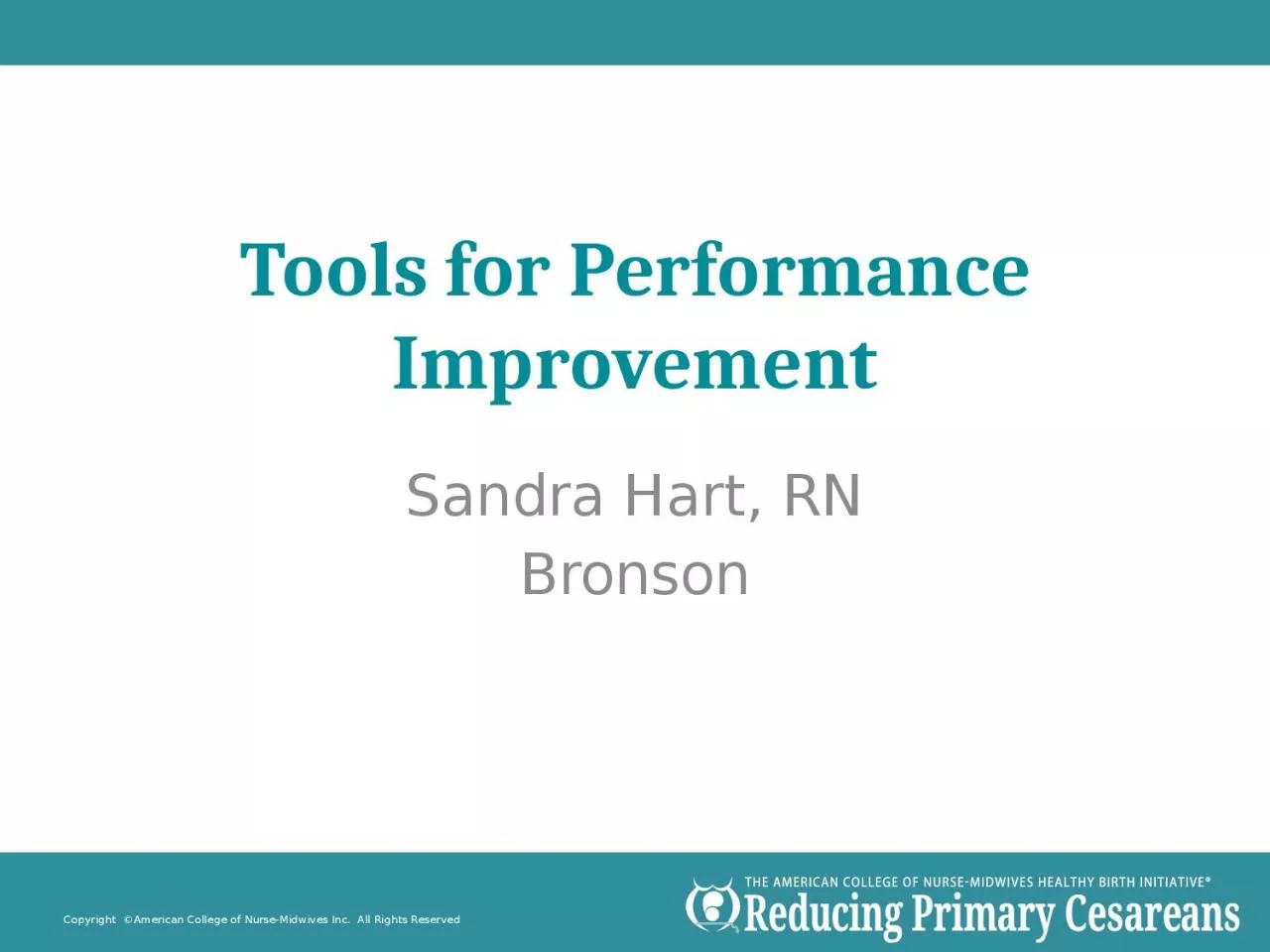 Tools for Performance Improvement