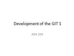 Development of the GIT 1